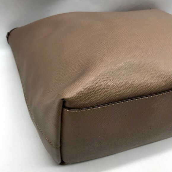 Coach Taupe Pebbled Leather City Tote Bag - Picture 7 of 11